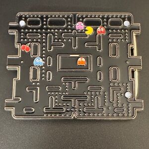 Vintage PAC Man gaming retro metal buckle 2004 namco